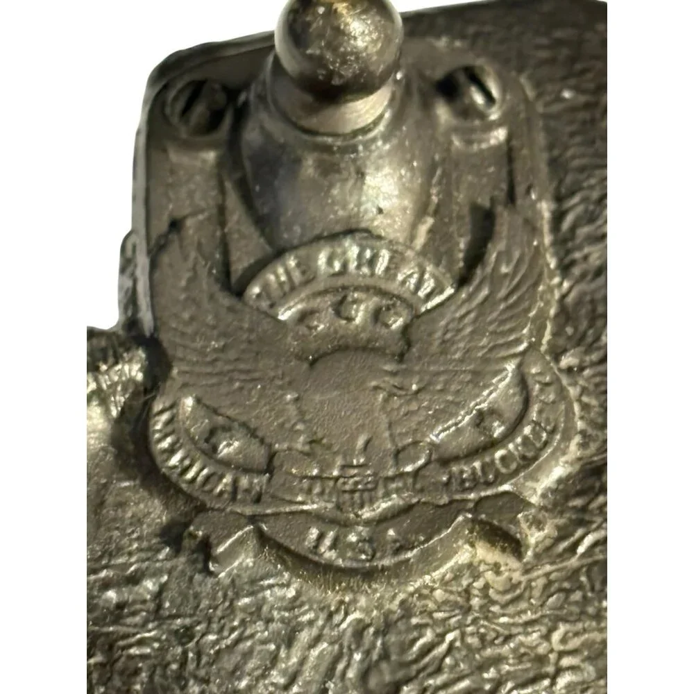Train Belt Buckle‎ Steam Engine The Great American Buckle Co. USA #1083 1983 VTG